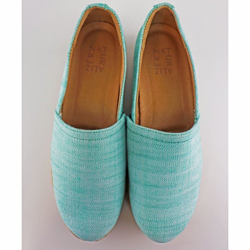 NEW Naturalizer Thea Espadrille Flat Turquoise 8.5 - Picture 5 of 7
